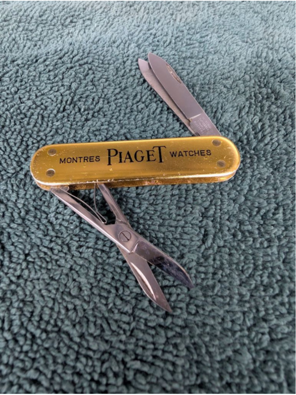 Men's Piaget Gold & Silver Multi-Tool Pocket Knife One Size